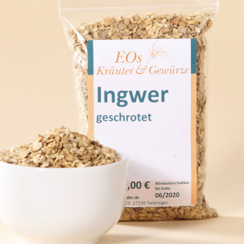 Ingwer geschrotet für Tee 50 g