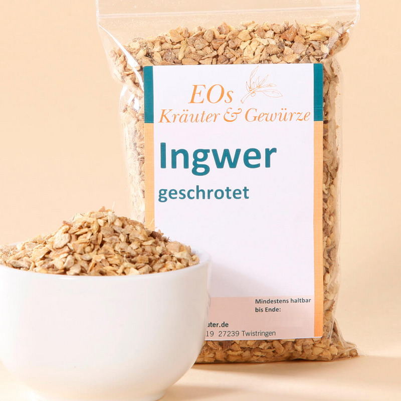 Ingwer geschrotet fr Tee