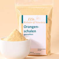 Orangenschalen, gemahlen
